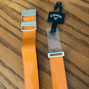 Bright orange belt